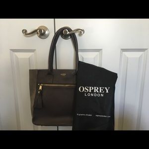 osprey tan leather bag